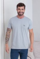 Camiseta Basica Masculino Revanche Foggia CINZA CLARO