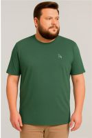 Camiseta Bordada Plus Size Masculina Revanche Medina VERDE ASPEN
