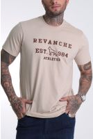 Camiseta Básica Bordada Masculino Revanche Tenes AREIA