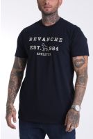Camiseta Básica Bordada Masculino Revanche Tenes AZUL MARINHO ULTRA