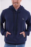 Blusa De Moletom Com Capuz Masculino Revanche Tibete AZUL MARINHO