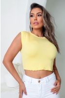 Blusa Tricot Regata Rem Breeze Feminina Revanche Autana AMARELO CLARO