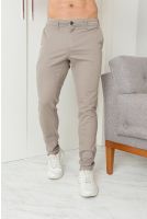 Calça Sarja Com Bolso Embutido Masculina Revanche Pernes CINZA