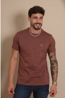 Camiseta Basica Masculino Revanche Foggia MARROM