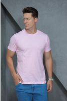 Camiseta Basica Manga Curta Masculino Revanche Foggiano ROSA BEBE
