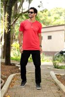 Camiseta Basica Masculino Revanche Foggia VERMELHO