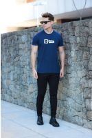 Camiseta Bordada Masculino Revanche Fernão AZUL MARINHO