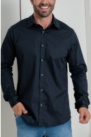 Camisa Tricoline Masculina Revanche Tobermory AZUL MARINHO