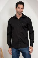 Camisa Tricoline Masculina Revanche Tobermory PRETO