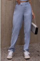Calça Alfaiataria Cós Com Recorte Feminino Revanche Nuremberga AZUL CELESTE