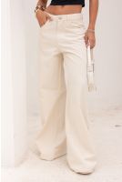 Calça Wide Leg Color Feminina Revanche Colinas NATURAL