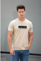 Camiseta Estampada Masculina Revanche Davos AREIA