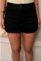 Shorts Mom Color Feminino Revanche Leribe PRETO