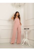 Jardineira Wide Leg Com Bolso Feminina Revanche Diffa ROSÊ