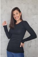 Blusa Manga Longa Feminina Revanche Amara PRETO