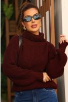Blusa Tricot Cacharrel Feminina Revanche Izabelly BORDO