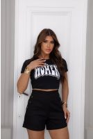 Camiseta Estampada Word Women Feminino Revanche Lagunillas PRETO