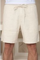 Bermuda Básica Cós Com Elástico Linen Blend Masculina Revanche Barbadillo Unica