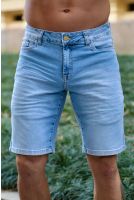 Bermuda jeans com elástano masculina Revanche Portoviejo Azul