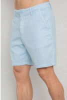Bermuda Linho Tinturada Bolso Faca Masculina Revanche Consilino AZUL CLARO