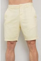 Bermuda Linho Tinturada Bolso Faca Masculina Revanche Consilino AMARELO CLARO