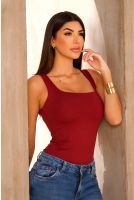 Blusa Regata Alça Larga Feminina Revanche Petélia VINHO