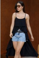Blusa Boho Feminina Revanche Rocha  PRETO