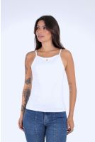 Blusa Alcinha Cavada Plaquinha Revanche - BL.FEM.00138 BRANCO