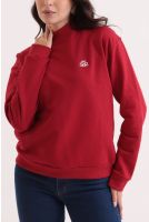 Blusa De Moletom Bordada Feminino Revanche Comores BORDO