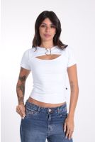 Blusa Com Recortes e Detalhe Feminina Revanche Vergara