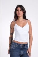 Blusa Feminina de Alcinha com Recorte Revanche-BL.FEM.00268 BRANCO