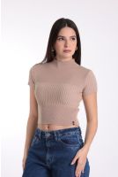 Blusa Feminina Manga Curta Gola Rolê Revanche Zurique 