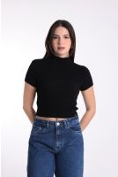 Blusa Feminina Manga Curta Gola Rolê Revanche Zurique 