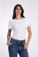 Blusa Feminina Ampla Com Franzido Nas Laterais Revanche-BL.FEM.00273  BRANCO