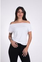 Blusa Feminina Ampla Ombro a Ombro Revanche-BL.FEM.00280 BRANCO
