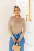Blusa Manga Longa Feminina Revanche Amara CAQUI