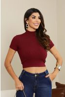 Blusa Gola Alta Feminina Revanche Juliobona VINHO