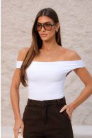 Blusa Ombro A Ombro Feminino Revanche Resena BRANCO
