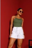 Body De Alcinha Básico  Feminino Revanche Marcelândia VERDE