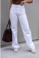 Calça Jeans Wide Leg Feminina Revanche Londrina BRANCO