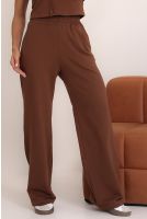 Calça Moletom Cos Com Elastico Feminino Revanche Urabá MARROM