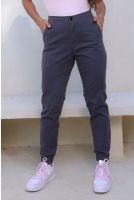 Calça Jogger Sarja Bolso Faca Comfy Feminino Revanche Brampton CHUMBO