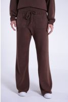 Calça Wide Leg De Tricot Feminino Revanche Sisak MARROM