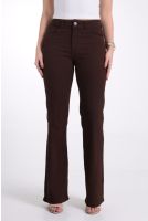 Calça Aveludada Flare Feminina Revanche Capri MARROM