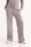 Calça Moletinho Bordado Com Elastico Feminino Revanche Catalunha CINZA TAUPE