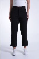 Calça Reta Alfaiataria Barra Italiana Feminina Revanche Britânicas PRETO