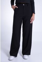Calça Wide Alfaiataria Bolso Faca Feminina Revanche Soviética PRETO
