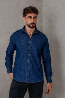Camisa Manga Longa Masculina Revanche Portillo Azul