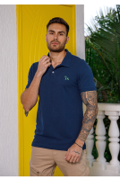 Camisa Polo Básica de Piquet Com Elastano Masculino Revanche Medford  AZUL MARINHO