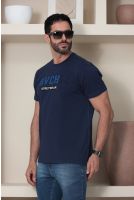 Camiseta Bordada Masculino Revanche Jaicós AZUL MARINHO